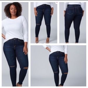 Super Stretch Skinny Jeans - Dark Rinse